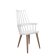 Set 2 scaune Kartell Comback, design Patricia Urquiola, alb - stejar