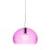 Suspensie Kartell FL/Y design Ferruccio Laviani, E27 max 15W LED, h28cm, rosu cardinal transparent