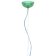 Suspensie Kartell FL/Y design Ferruccio Laviani, E27 max 15W LED, h28cm, verde salvie transparent