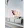 Veioza Kartell Mini Kabuki design Ferruccio Laviani, LED 8.4W, h70cm, alb opac