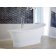 Cada ovala free-standing  Besco Gloria 160x68cm, alba, ventil click-clack cu top cleaning grafit