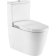Set complet vas wc Roca Inspira In-Wash Rimless 390x680mm cu functie de bideu, cu rezervor asezat si capac inchidere lenta, alb