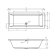 Cada baie rectangulara Riho Lusso 190x80cm, acril