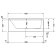 Cada baie rectangulara Duravit Vero 170x75cm, acril, spatar orientare stanga