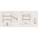 Fotoliu exterior Kartell Cara Mat Outdoor design Philippe Starck & Sergio Schito, cadru alb mat, perne gri