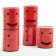 Comoda modulara Kartell Componibili 2 Smile Wink, design Anna Castelli Ferrieri, rosu