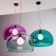 Suspensie Kartell FL/Y design Ferruccio Laviani, E27 max 15W LED, h28cm, rosu cardinal transparent