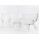 Canapea Kartell Uncle Jack design Philippe Starck, 190cm, transparent