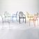 Scaun Kartell Louis Ghost design Philippe Starck, galben pai transparent