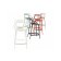 Scaun inalt Kartell Masters Stool design Philippe Starck & Eugeni Quitllet, 75cm, ruginiu