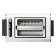 Prajitor de paine Bosch TAT 8611 Styline, 2 felii, 860W, alb
