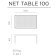 Masuta exterior Nardi Net Table 100, 60x100cm, h 40cm, rosu corallo
