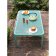 Masuta exterior Nardi Net Table 100, 60x100cm, h 40cm, verde salice