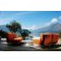 Canapea Kartell Pop Duo design Piero Lissoni & Carlo Tamborini, cadru transparent, tapiterie Nile, orange