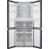 Combina frigorifica Teka RMF 77810 GBK cu 4 usi, 511 litri, No Frost, IonClean, clasa E, Cristal Black