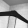 Usa de dus glisanta Radaway Idea Black KDD 110 R dreapta, 110cm, profil negru