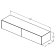 Dulap baza Ideal Standard Conca 198.5x50.5x37cm cu un sertar, nuc inchis