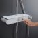 Coloana de dus Duravit C.1 Shower System Shelf 1050 cu baterie termostatata, MinusFlow, 94cm, crom