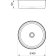 Set lavoar tip bol Ravak Uni ceramic 40cm, h12cm, alb + baterie lavoar Concept 10° TD F 015.20, 334mm, fara ventil