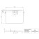 Cadita de dus rectangulara Villeroy & Boch Architectura MetalRim 120x90cm, alb