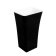 Lavoar free-standing Besco Assos Black & White 40x50x85cm, compozit mineral, negru
