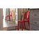 Set 2 scaune Kartell Victoria Ghost design Philippe Starck, rosu Kartell