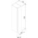 Dulap inalt tip coloana Ravak Concept 10° cu o usa, 45x29x160cm, nuc inchis