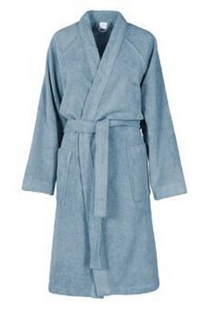 Halat de baie kimono Descamps La Mousseuse 4 M Bleu Orage Descamps