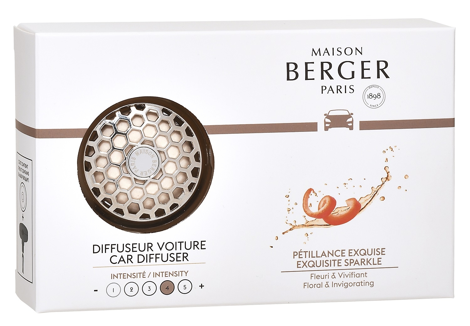 Set odorizant masina Berger Exquisite Sparkle + rezerva ceramica Maison Berger