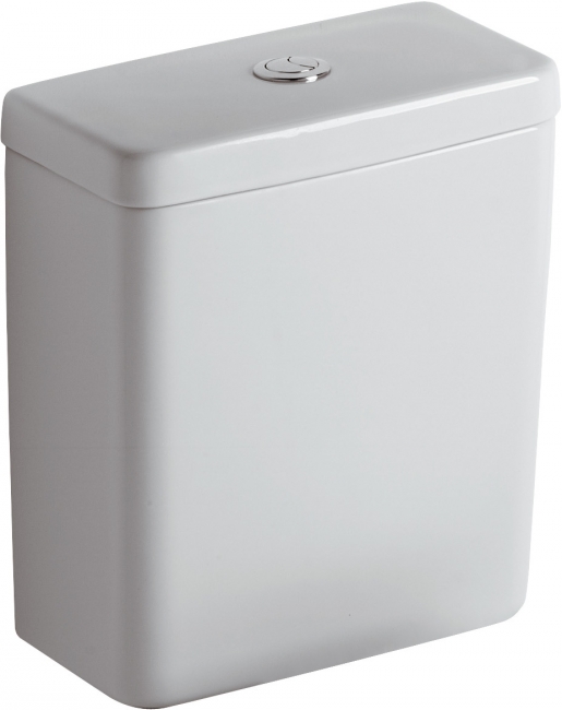 Rezervor Ideal Standard pentru vas wc pe pardoseala Connect Cube alimentare la baza alb Alb