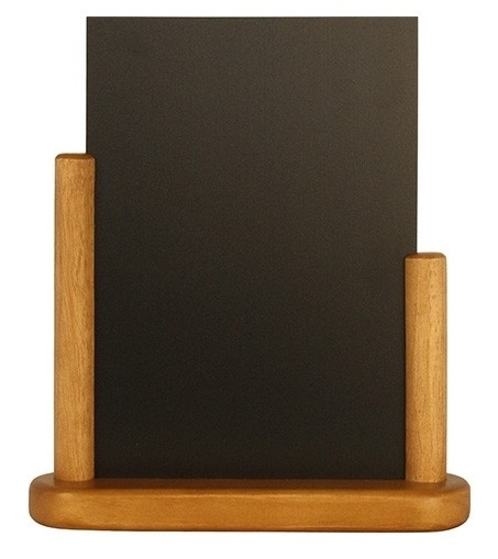 Tabla de scris Securit Elegant 23 3x20x6cm cu rama de lemn teak