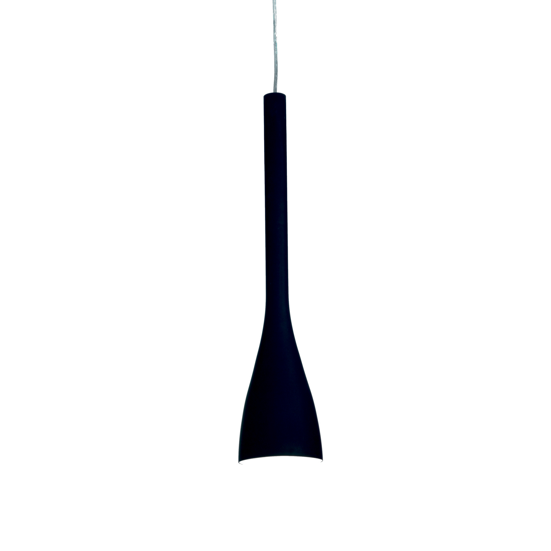 Suspensie Ideal Lux Flut SP1 Small 1x60W 10.5×44-110cm negru 10.5x44-110cm