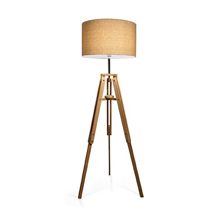 Lampadar Ideal Lux Klimt PT1 1x60W h161cm lemn