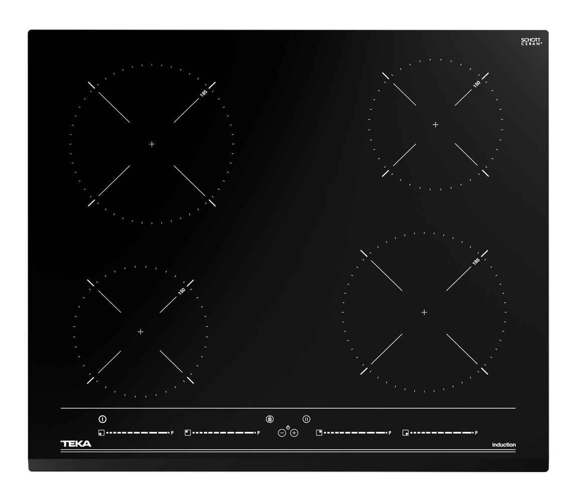 Plita inductie incorporabila Teka IZC 64010 4 zone 60cm MultiSlider Touch Control sticla neagra 60cm imagine model 2022