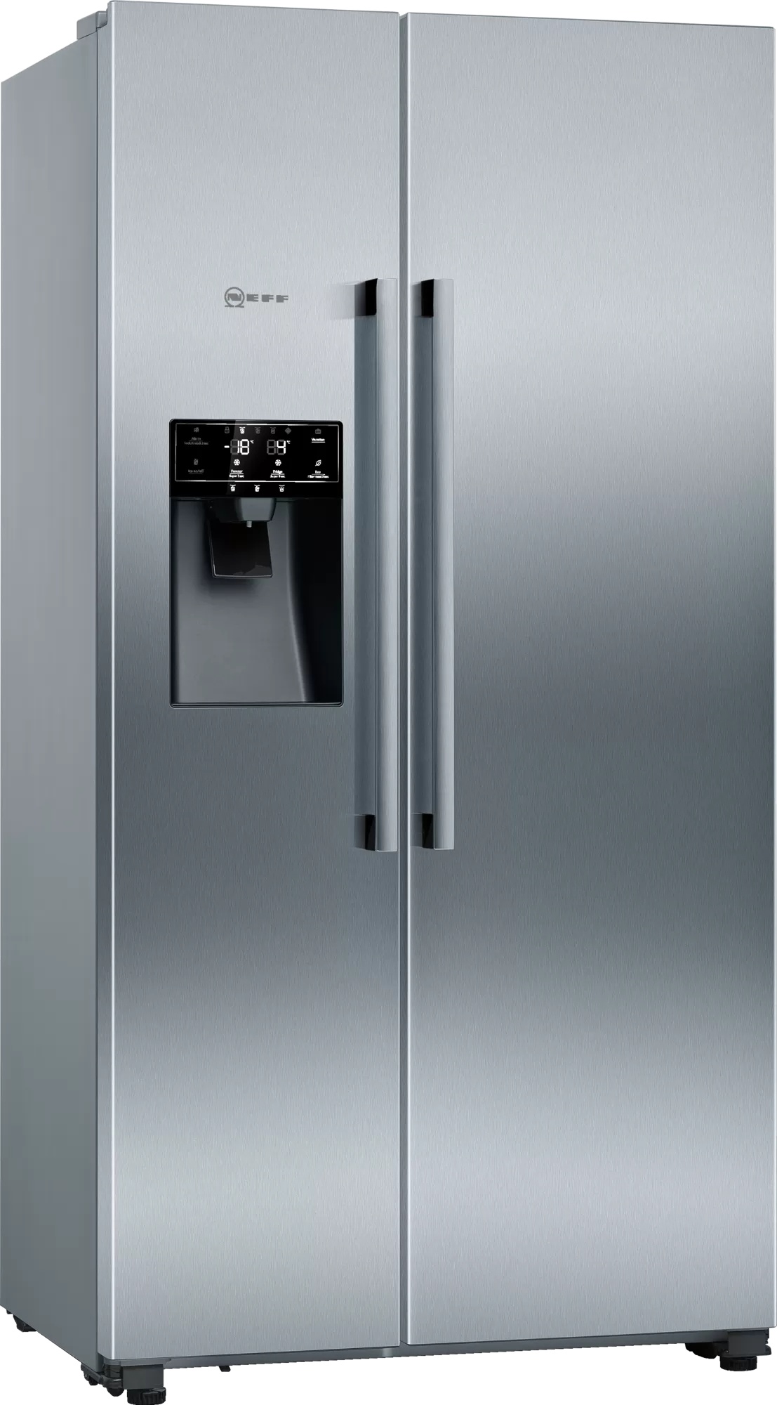 Combina frigorifica Side-by-Side Neff N 70 562 litri NoFrost dozator apa – gheata cu filtru clasa E usi inox antiamprenta 562