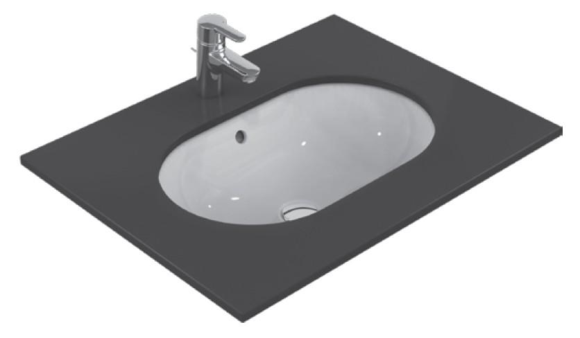 Lavoar Ideal Standard Connect Oval 48x35cm montare sub blat 48x35cm