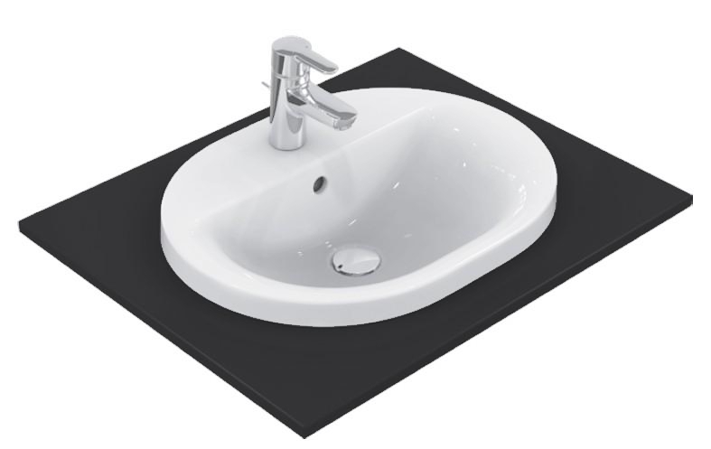 Lavoar Ideal Standard Connect Oval 48x40cm Montare In Blat ( E.E503801.IS )