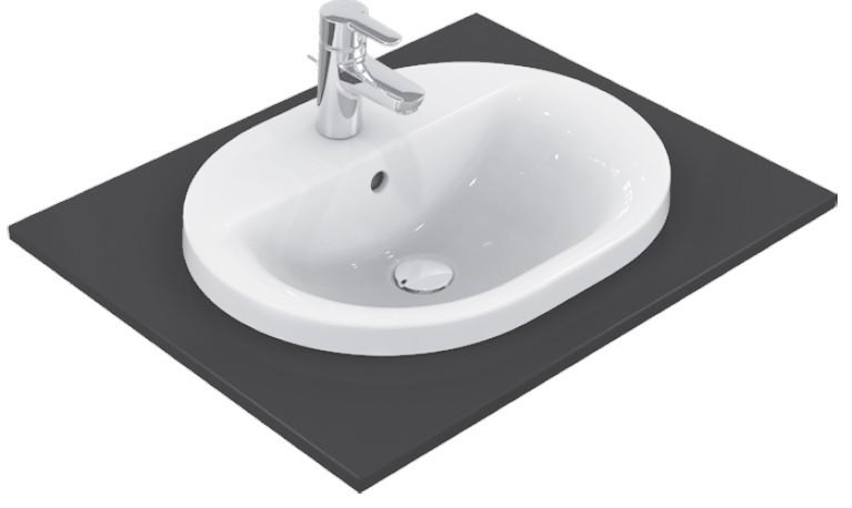 Lavoar Ideal Standard Connect Oval 62x46cm montare in blat 62x46cm