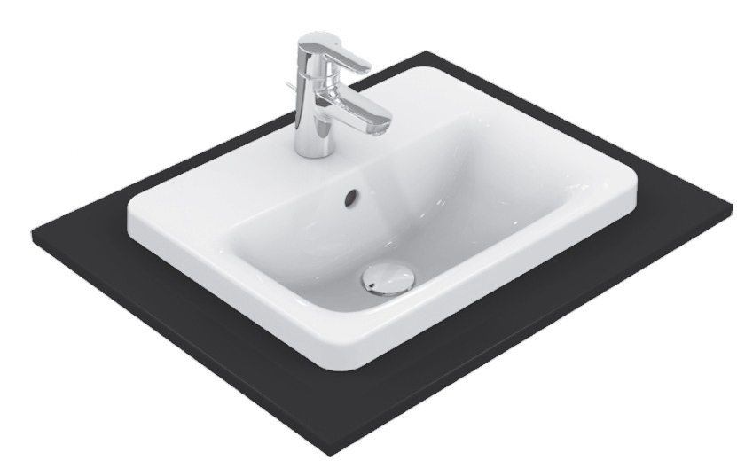 Lavoar Ideal Standard Connect Rectangular 50x39cm montare in blat Ideal Standard imagine 2022 by aka-home.ro