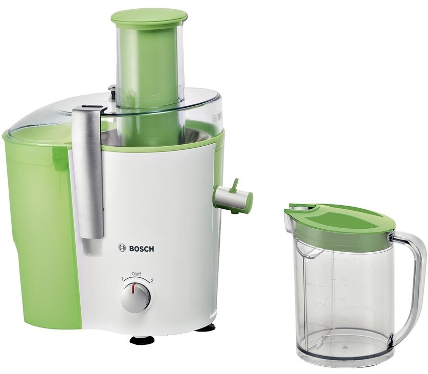 Storcator de fructe si legume Bosch MES25G0 700W tub alimentare XL alb – verde mar Bosch