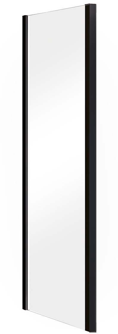 Panou lateral Besco Duo Slide 80cm sticla transparenta securizata 6 mm profil negru Besco