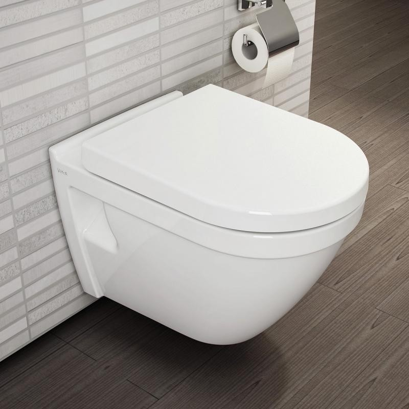 Set WC suspendat Vitra S50 54cm cu functie de bideu si capac inchidere lenta sensodays pret redus imagine 2022