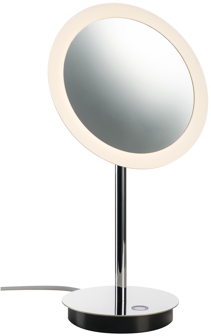 Oglinda cosmetica SLV Maganda TL iluminare LED 4.8W d21.6cm IP44 crom sensodays.ro imagine bricosteel.ro