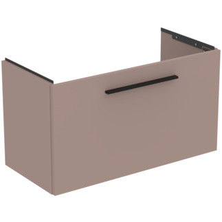 Dulap baza suspendat Ideal Standard i.life S cu un sertar 80cm greje mat 80cm imagine bricosteel.ro