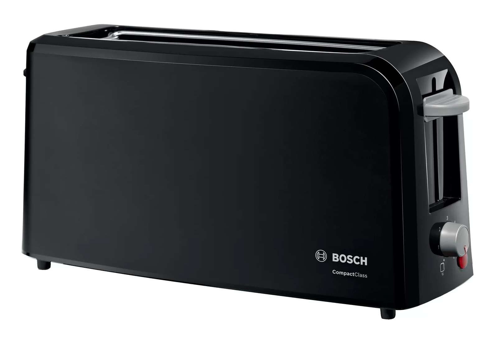 Prajitor de paine Bosch CompactClass TAT3A003 long slot suport chifle sertar firimituri negru Bosch imagine noua 2022