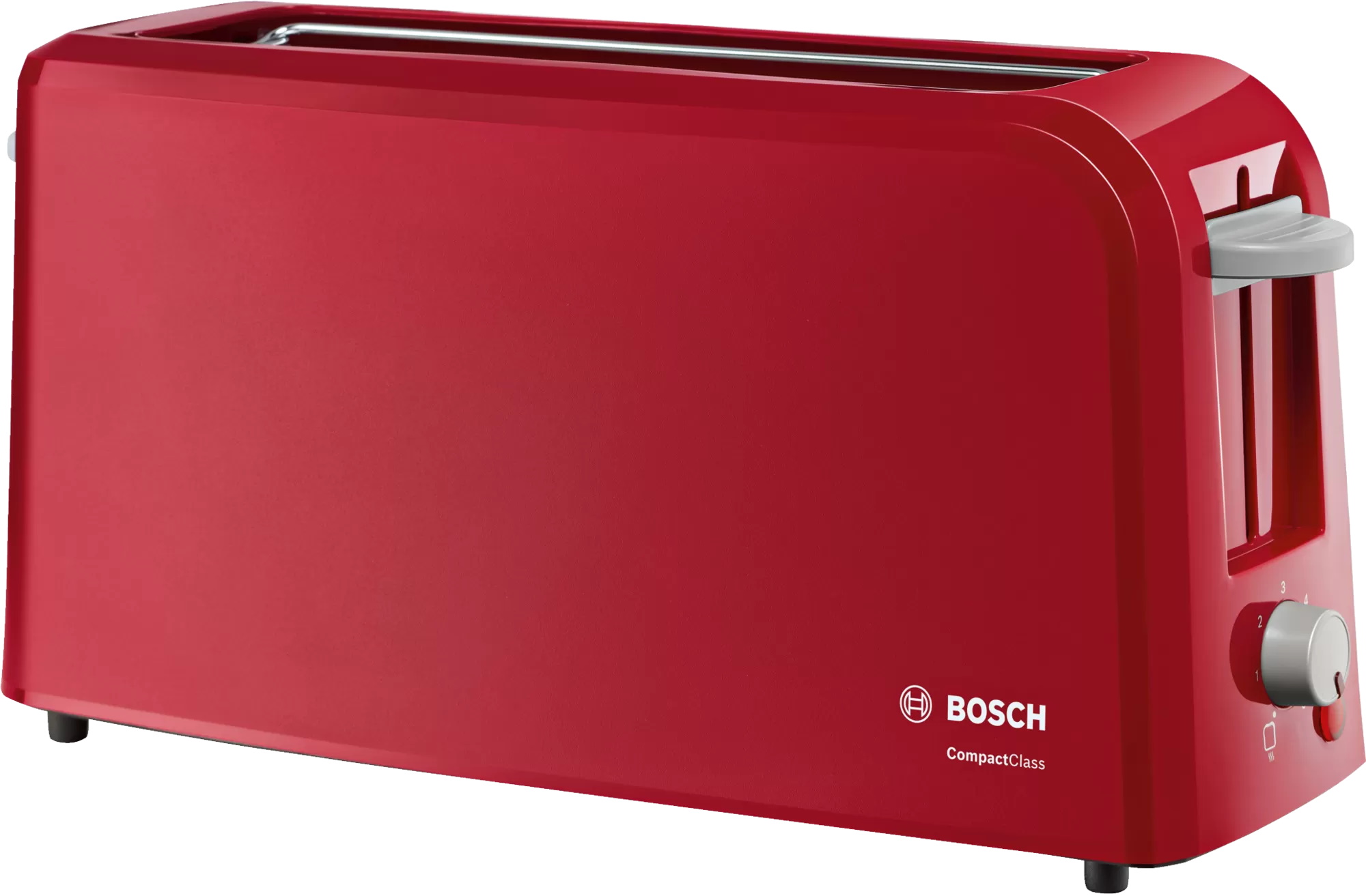 Prajitor de paine Bosch CompactClass TAT3A004 long slot suport chifle sertar firimituri rosu bosch