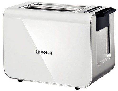 Prajitor de paine Bosch TAT 8611 Styline 2 felii 860W alb Bosch imagine noua elgreco.ro