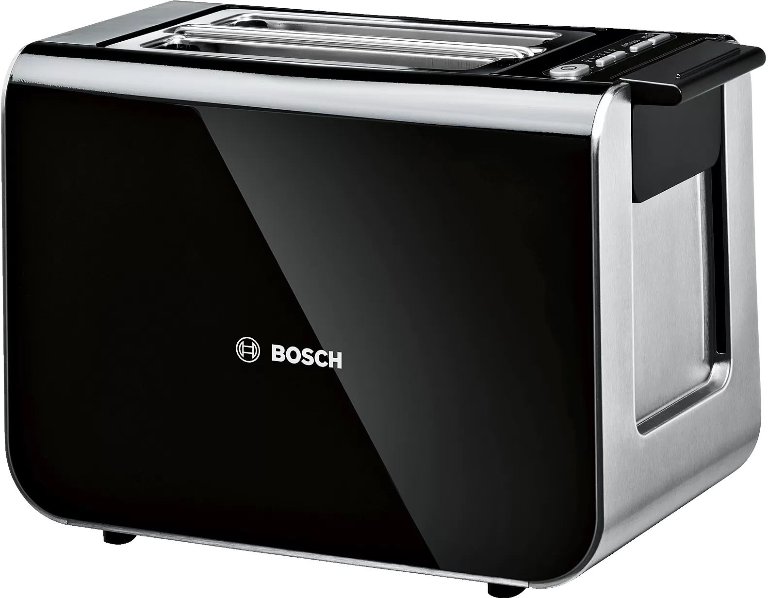 Prajitor de paine Bosch TAT8613 Styline 2 felii 860W negru Bosch imagine noua elgreco.ro