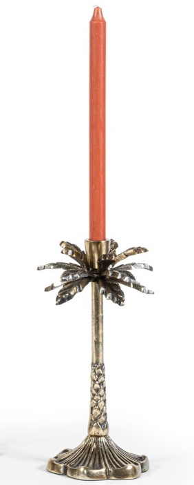 Suport lumanari Deko Senso Palm Small 29cm metal alama antichizata