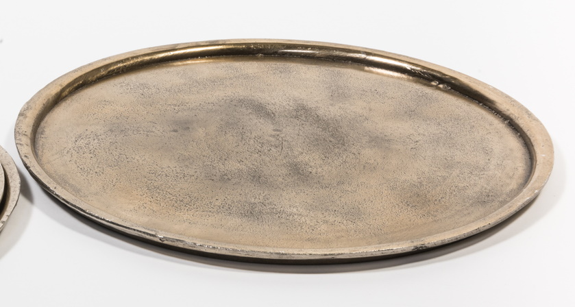 Tava Deko Senso Round 45cm aluminiu auriu antichizat 45cm